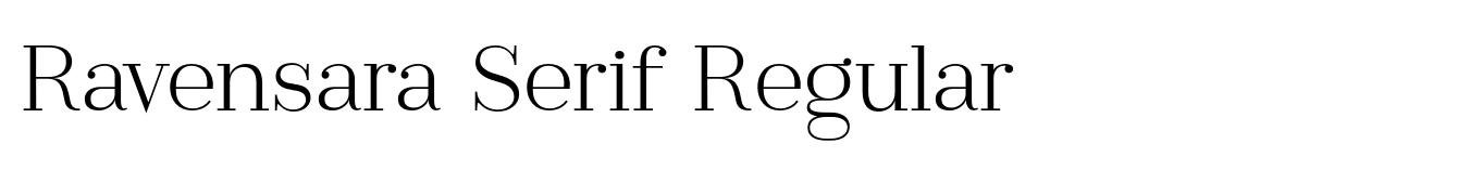 Ravensara Serif Regular image
